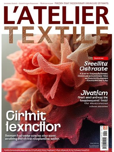 Couverture du dernier numéro du magazine L'Atelier Textile